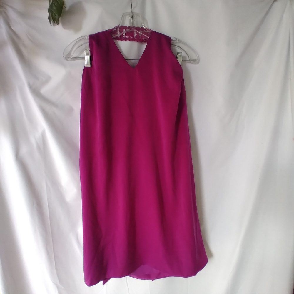 Sugar Lips Dress Womens Size L Tasha Party Fuchsia Backless Zip Nwt
